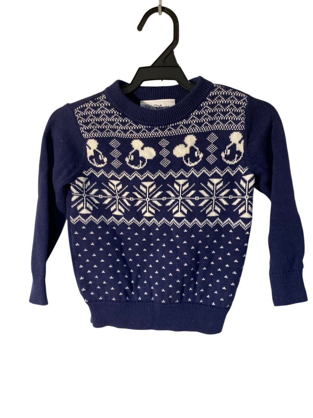 Gap Disney, blue and white Mickey Mouse long sleeve sweater 3